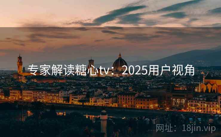 专家解读糖心tv：2025用户视角