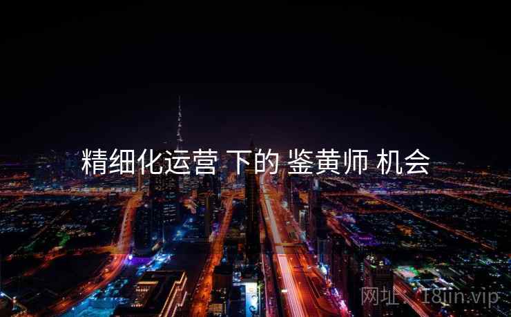 精细化运营 下的 鉴黄师 机会