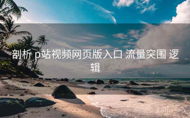 剖析 p站视频网页版入口 流量突围 逻辑