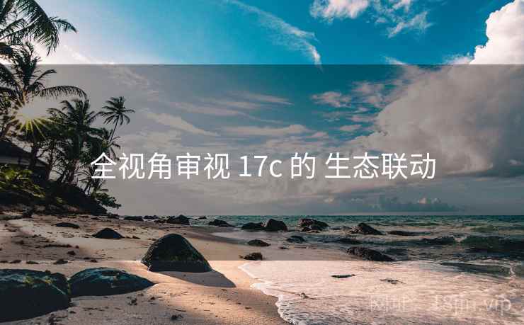 全视角审视 17c 的 生态联动